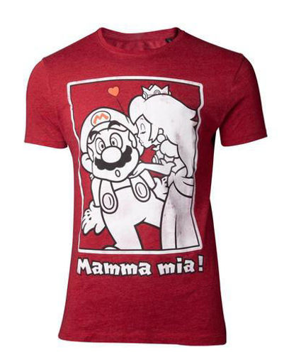 Picture of Nintendo - Super Mario -  'חולצה אדומה נשיקה מפיץ