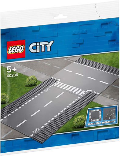 Picture of LEGO City Straight and T-junction 60236